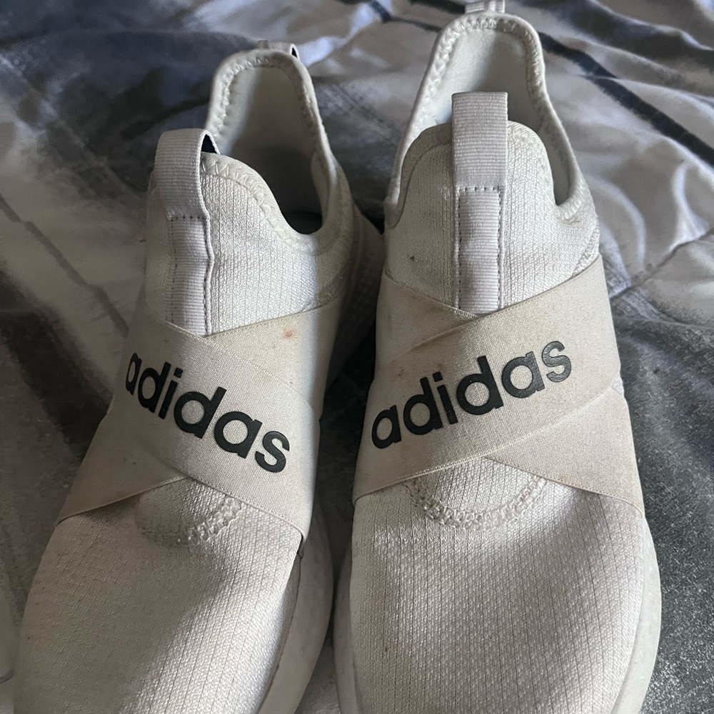 Adidas Cream Slip-On Shoes